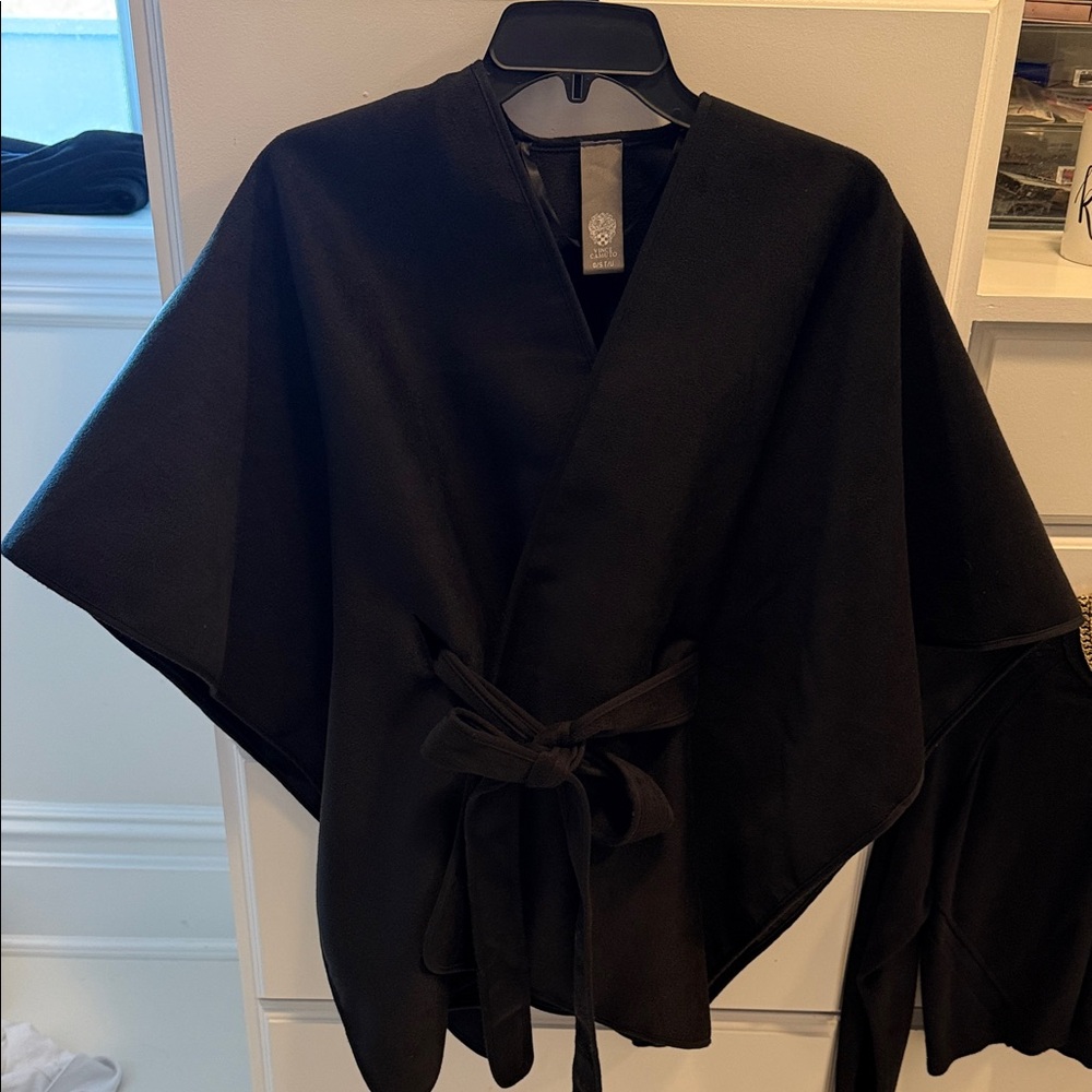 Vince Camuto Black Women's Cape Jacket
